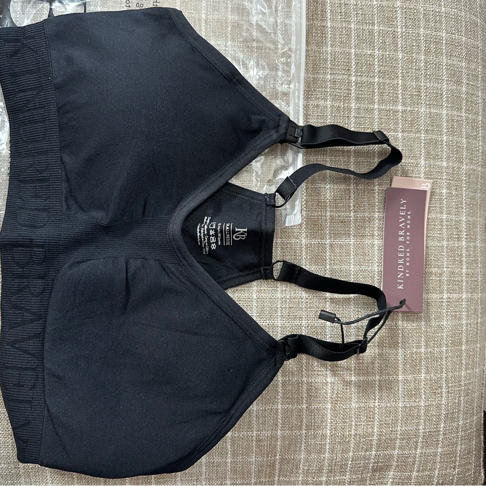 Kindred Bravely Sublime Nursing Sports Bra- NWT- Black-Small